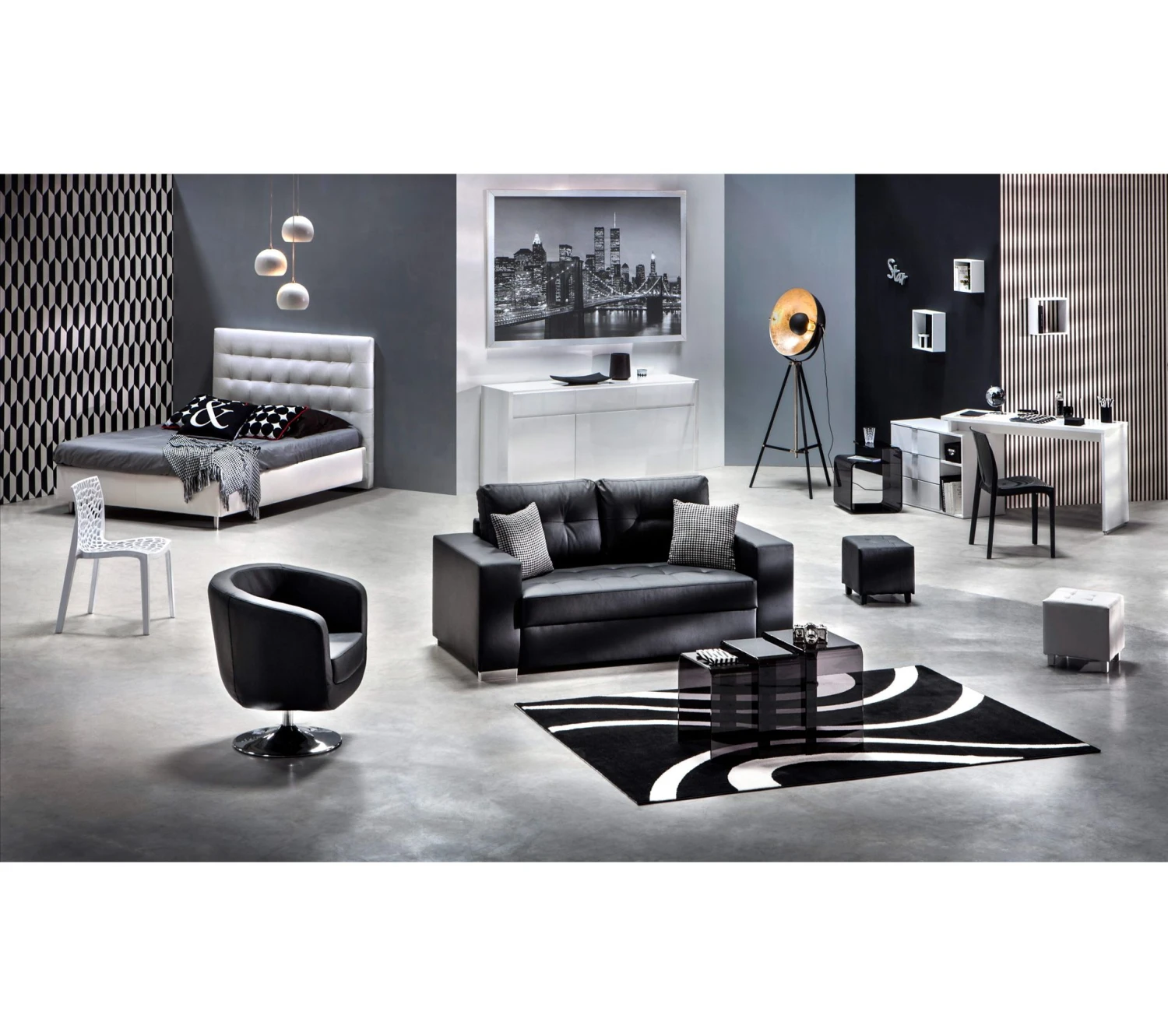 Tout neuf 😀 TIME Lampadaire MOVIESTAR Noir 🧨 – Image 13