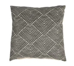 Offres ✨ TIME Coussin 40x40 cm ETHNIC CHIC Blanc/Noir 🔥