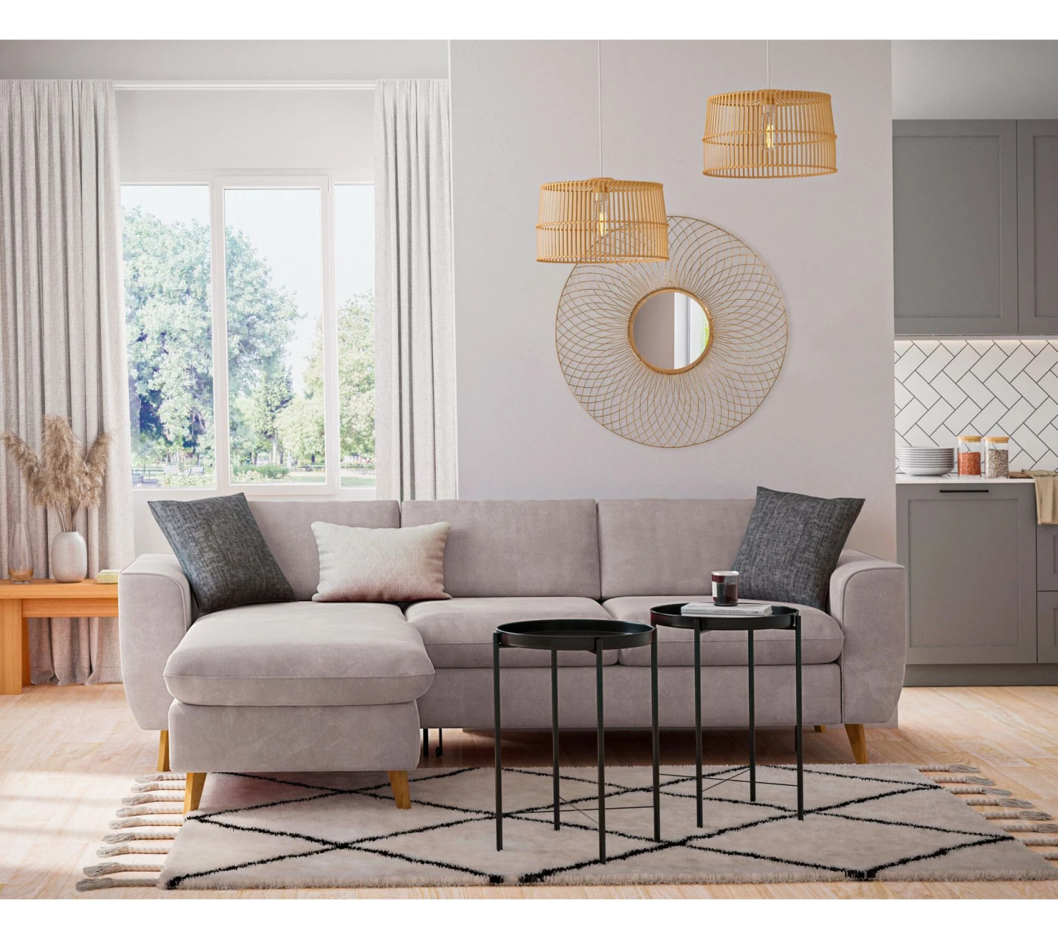 Bon marché ✨ TIME Miroir D.84 cm LEONIE Doré 🔥