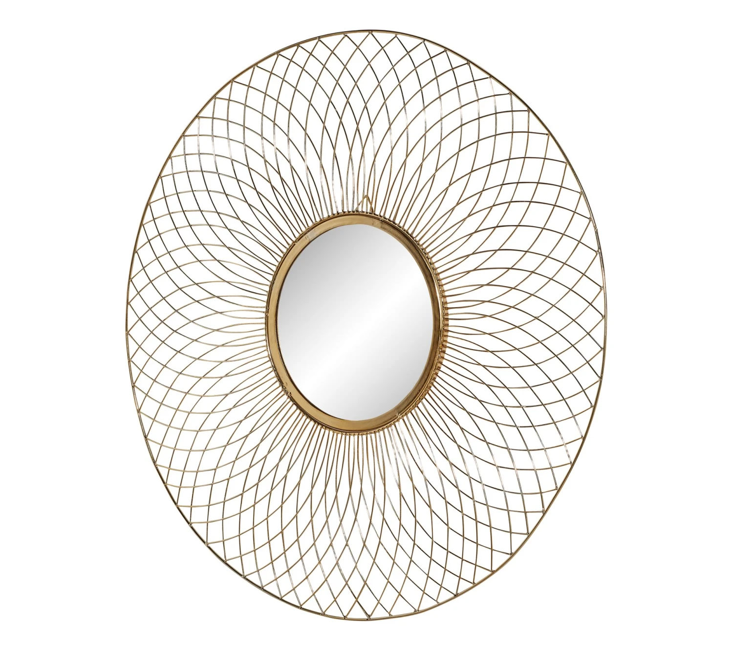 Bon marché ✨ TIME Miroir D.84 cm LEONIE Doré 🔥 – Image 4