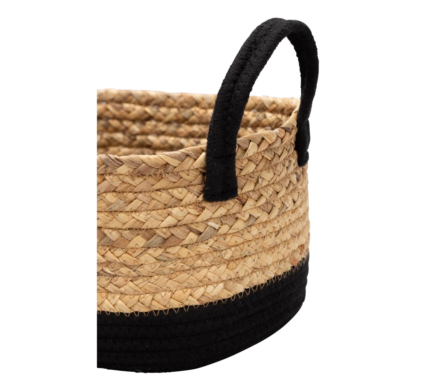 Remise 🎁 TIME Panier petit modèle JORIS naturel/noir 👍 – Image 5