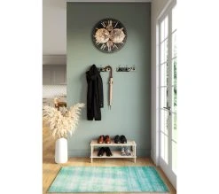 Vente flash 🛒 TIME Horloge D.60 cm MAP Noir / Doré ✔️