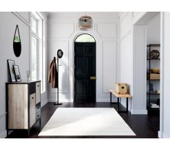 Promo 👏 TIME Porte manteaux NILA noir et naturel ⌛