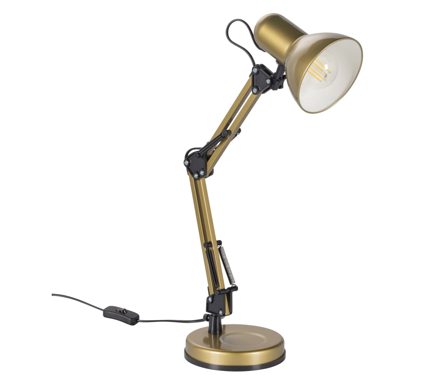 Sortie ✔️ TIME Lampe de bureau H. 41 cm ARCHI Laiton ❤️