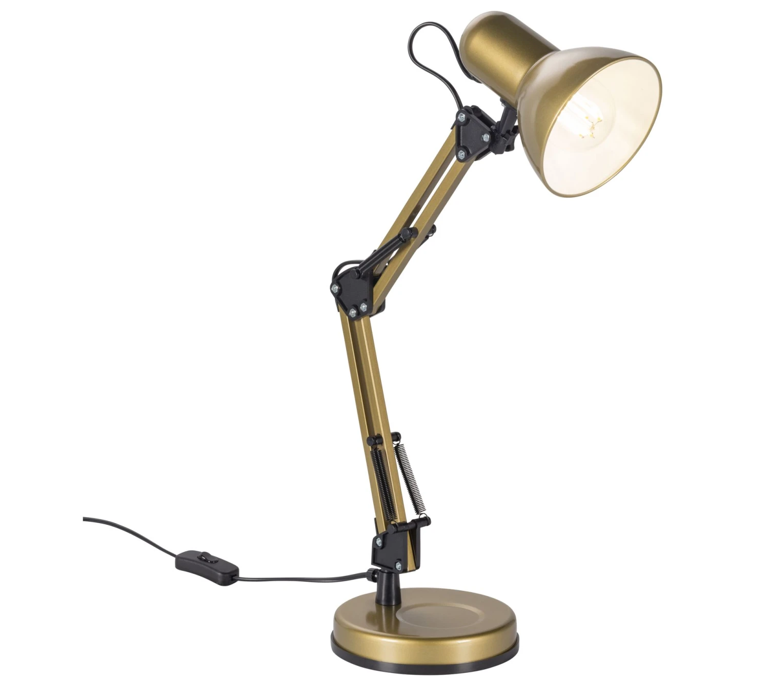 Sortie ✔️ TIME Lampe de bureau H. 41 cm ARCHI Laiton ❤️ – Image 2