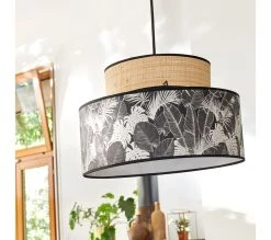 Grosses soldes ❤️ TIME Abat-jour de suspension Ø38 cm TALYA Noir ✨