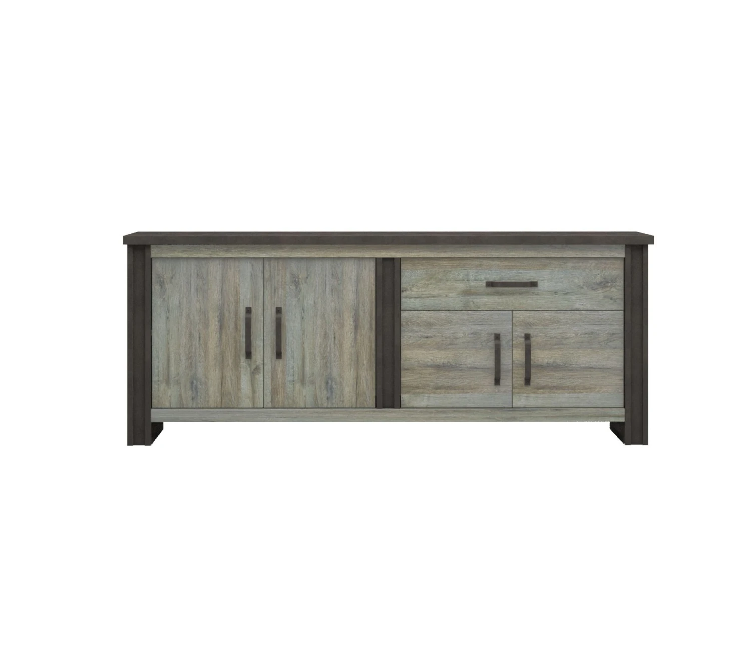 Meilleure affaire ❤️ TIME Buffet L.224 BAXTER imitation chêne gris 😍 – Image 3