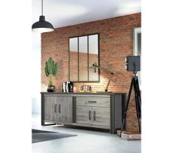Les meilleures critiques de ❤️ TIME Buffet L.204 BAXTER imitation chêne gris 😉
