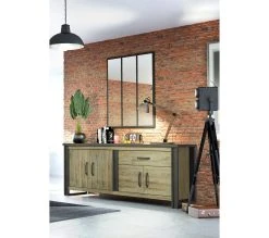 Budget ⌛ TIME Buffet L.224 BAXTER imitation chêne ✨