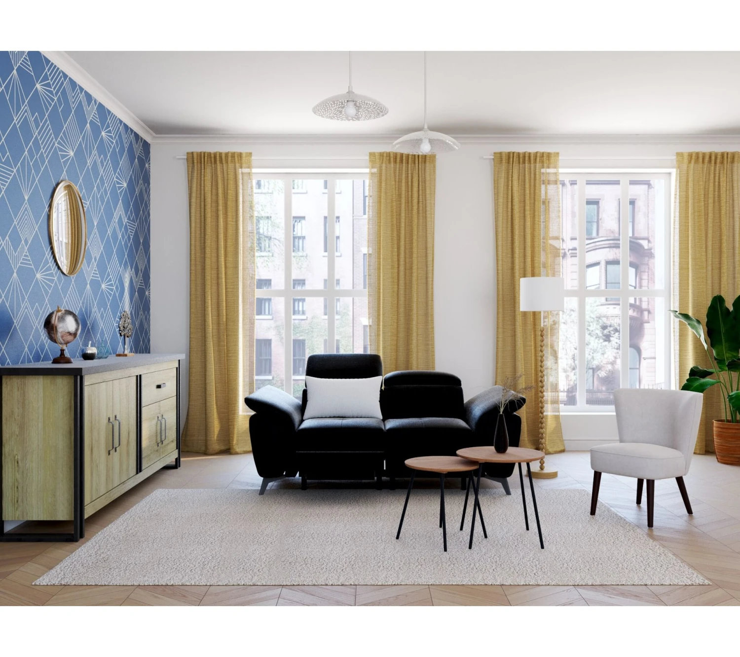 Budget ⌛ TIME Buffet L.224 BAXTER imitation chêne ✨ – Image 7