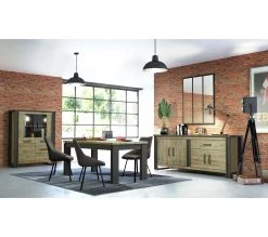 Coupon 😀 TIME Table L.180 + allonge BAXTER imitation chêne 👍