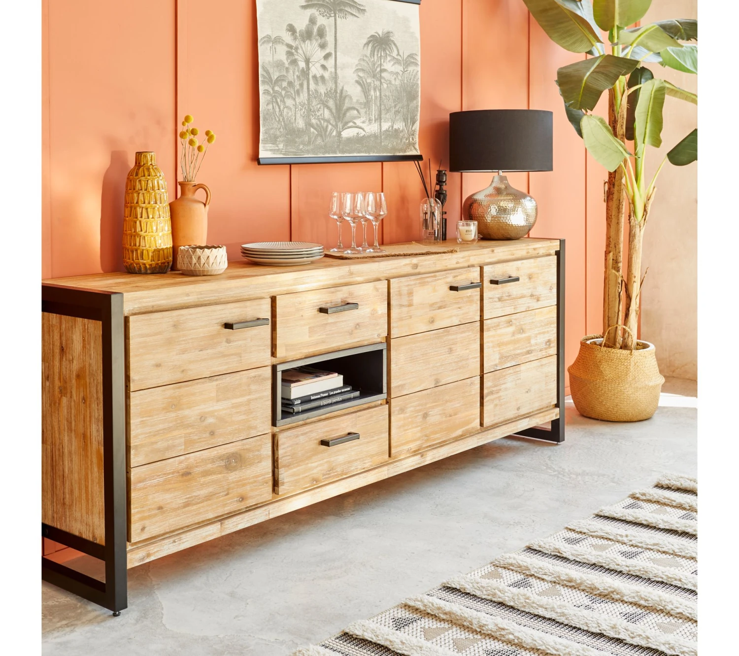 Offres ✨ TIME Buffet 3 portes ZARA acacia massif 🥰 – Image 11