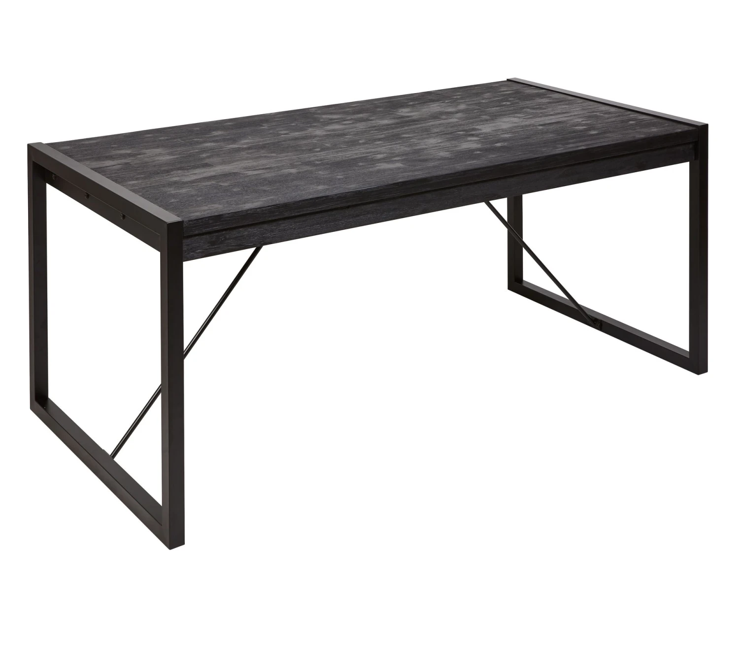 Grosses soldes 😀 TIME Table rectangulaire L.200 ZARA acacia massif et noir 🛒 – Image 3