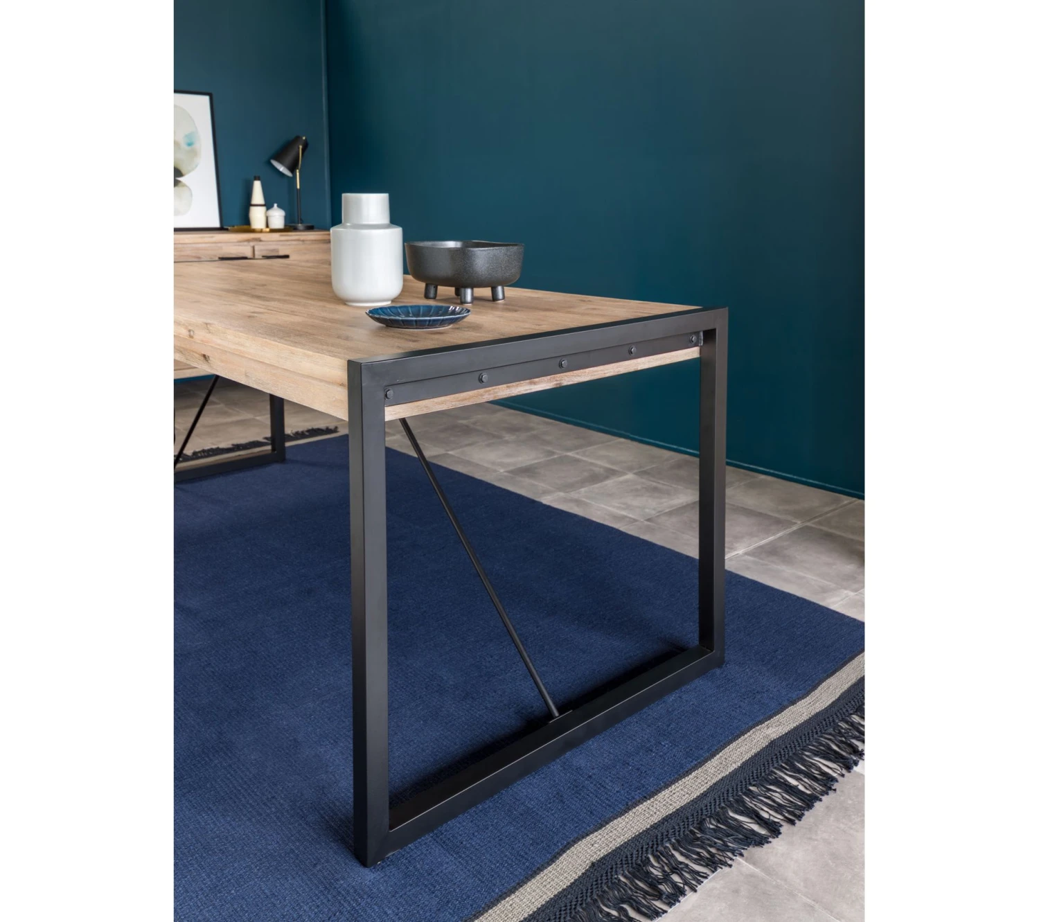 De gros ❤️ TIME Table rectangulaire L.200 ZARA acacia massif 😀