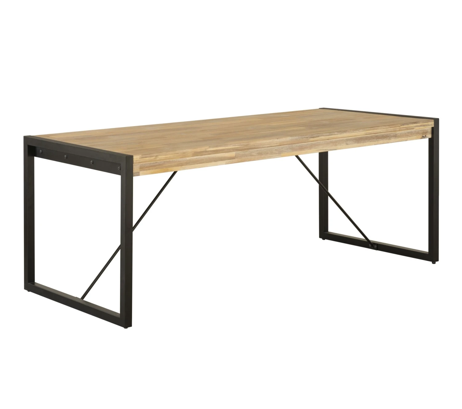 De gros ❤️ TIME Table rectangulaire L.200 ZARA acacia massif 😀 – Image 4