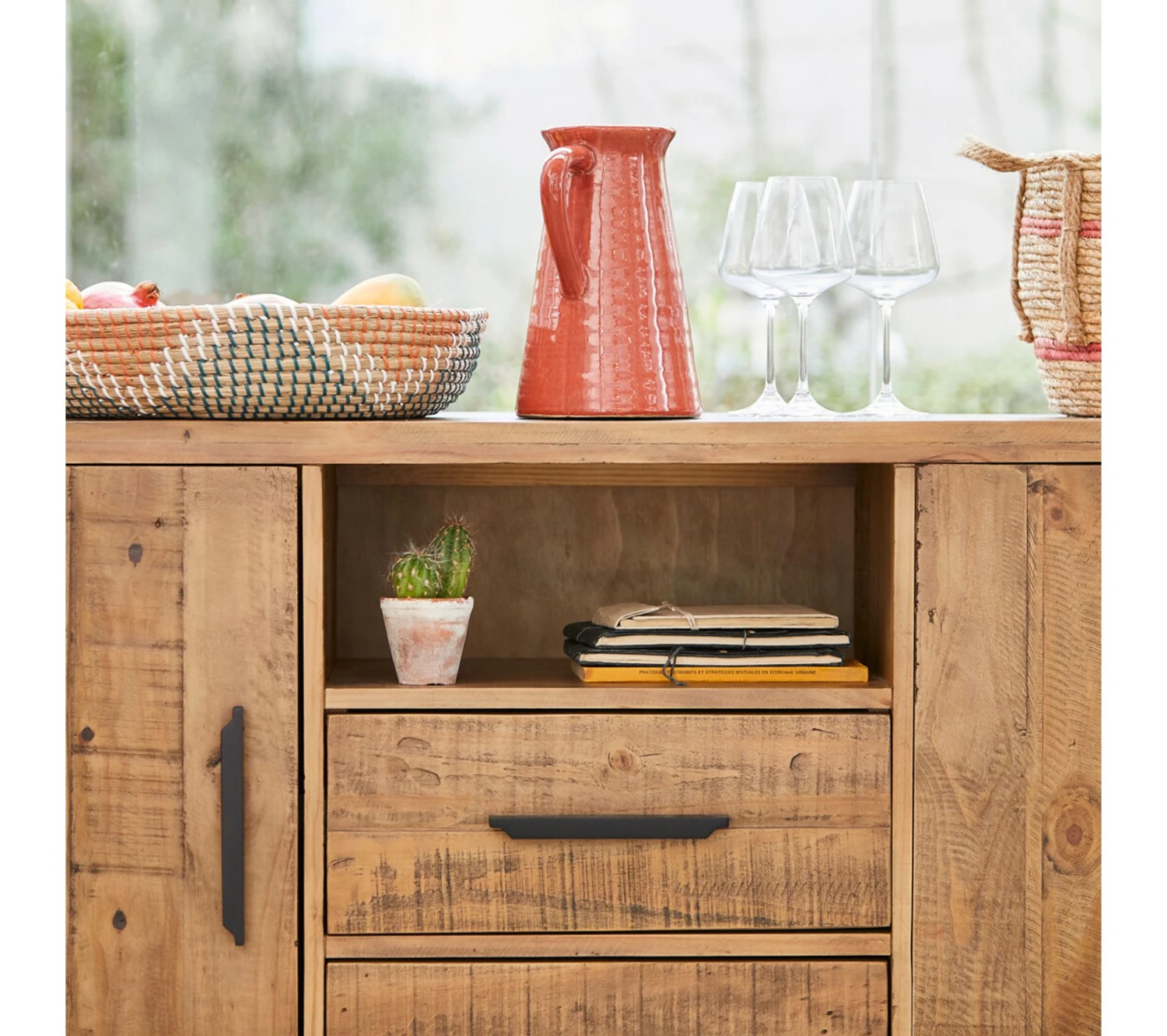 Promo ⭐ TIME Buffet 3 portes/ 2 tiroirs PATIO Pin massif 😍 – Image 7