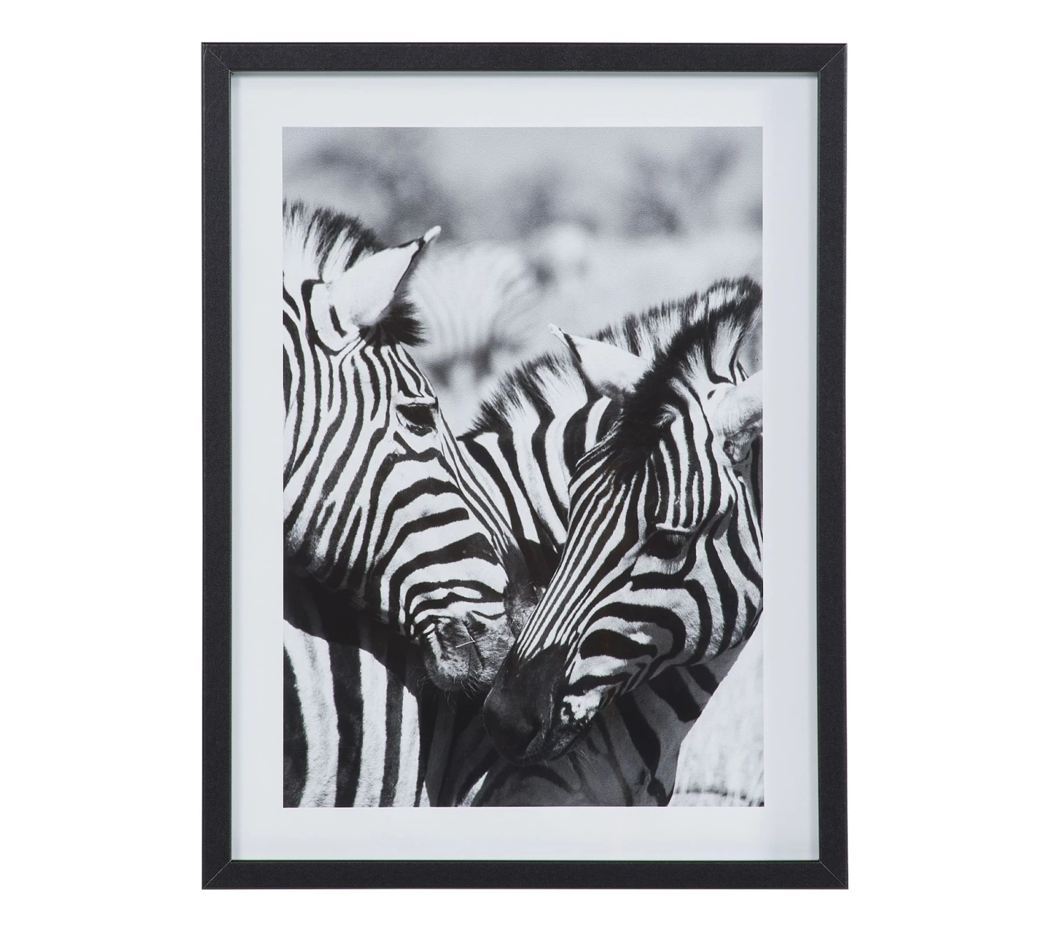 De gros ✨ TIME Image 30x40 cm ZEBRES CALIN Noir / Blanc ⌛ – Image 2