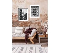 Grosses soldes ⭐ TIME Image 30x40 cm STREET STAIRS Noir ⌛