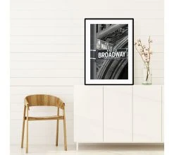 Promo 💯 TIME Image 50x70 cm BROADWAY Noir 🎉