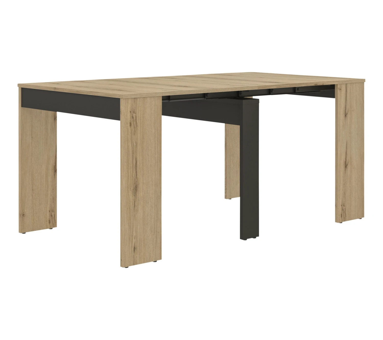 Meilleur prix ⌛ TIME Console extensible L.45/165 TRUST imitation chêne 😉 – Image 7