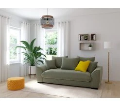 Tout neuf ✔️ TIME Canapé 3 places convertible SAGA tissu polaris winter 12 ✨