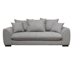 Acheter ⭐ TIME Canapé 3 places convertible SAGA tissu polaris grey 18 ❤️