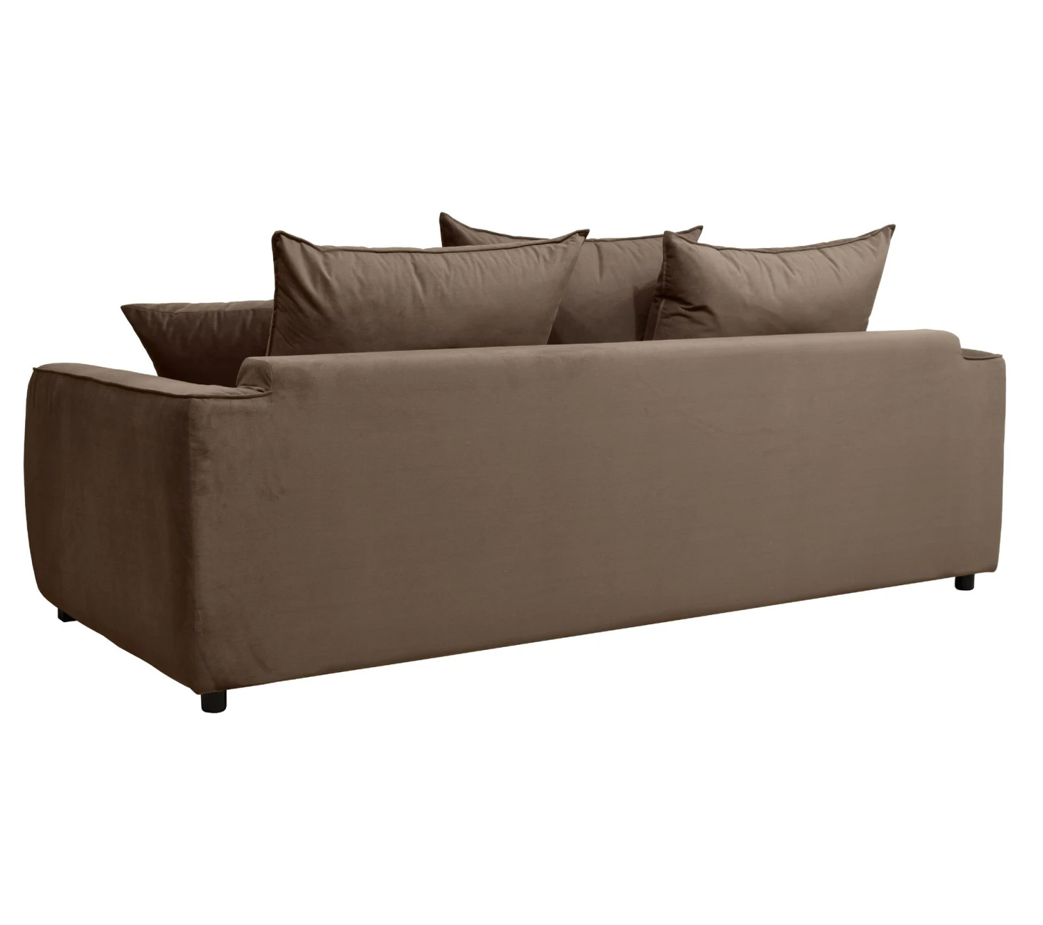 Meilleur prix 💯 TIME Canapé 3 places convertible SAGA tissu trinity cacao 6 🎁 – Image 5