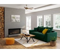 Coupon 🔔 TIME Canapé 3 places convertible SAGA tissu trinity green 28 🎁