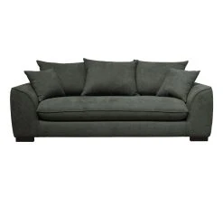 Grosses soldes ✨ TIME Canapé 3 places convertible SAGA tissu regain anthracite 67 ✔️