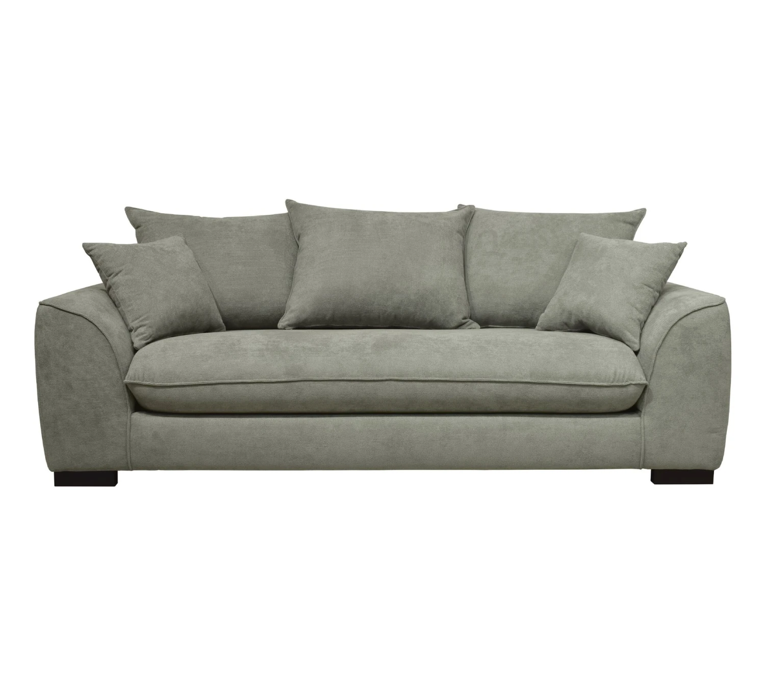 Meilleur prix ⌛ TIME Canapé 3 places convertible SAGA tissu regain zinc 167 😍 – Image 2