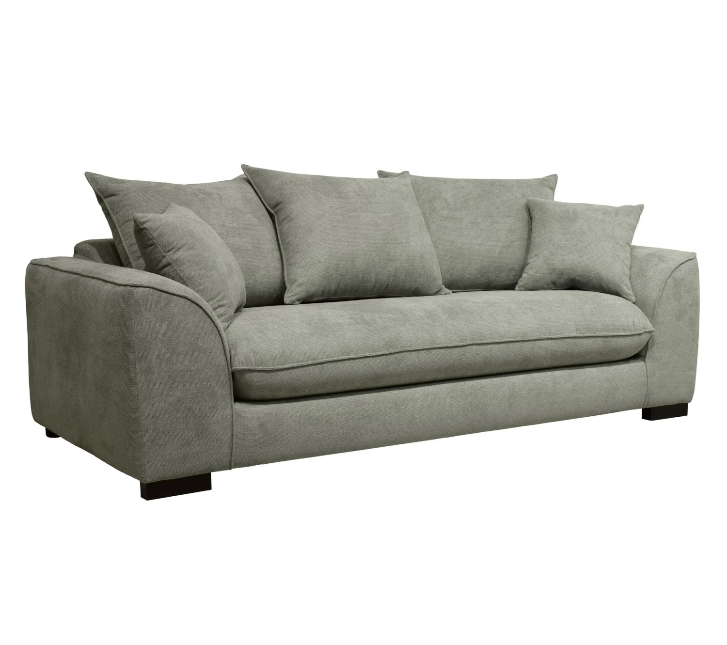 Meilleur prix ⌛ TIME Canapé 3 places convertible SAGA tissu regain zinc 167 😍 – Image 3