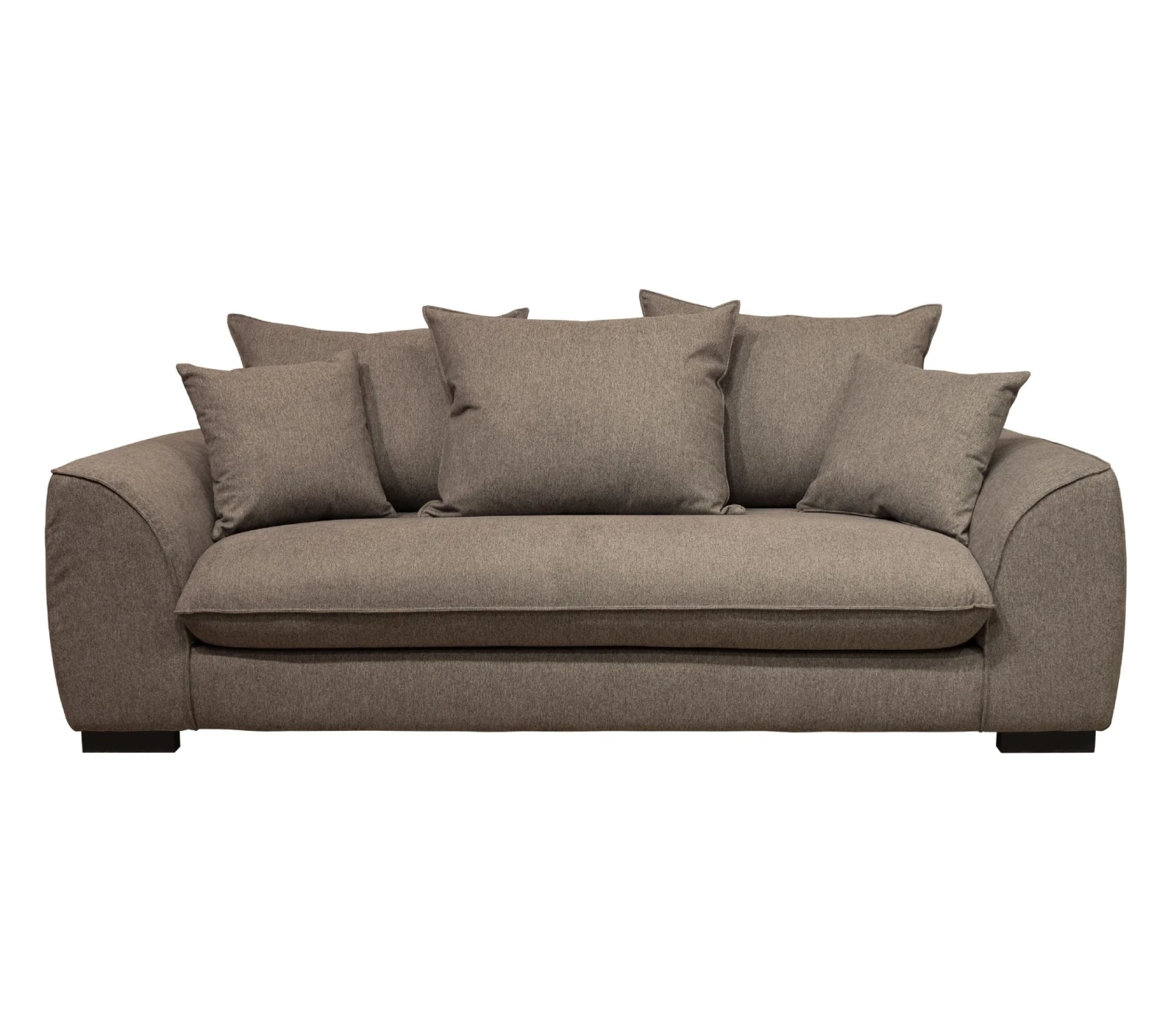 Grosses soldes 😀 TIME Canapé 3 places SAGA tissu polaris taupe 05 ✔️