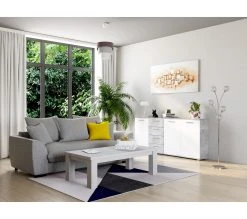 Offres ❤️ TIME Canapé 3 places SAGA tissu polaris grey 18 🔔