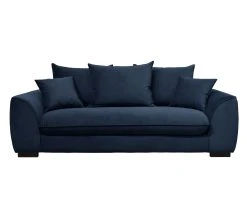 Bon marché 😍 TIME Canapé 3 places SAGA tissu trinity blue 30 ⭐