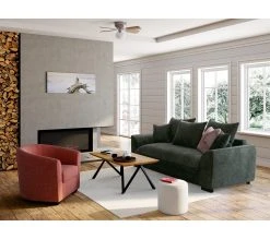 Meilleure vente 💯 TIME Canapé 3 places SAGA tissu regain anthracite 67 👍