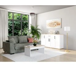 Meilleur prix 🔥 TIME Canapé 3 places SAGA tissu regain zinc 167 🧨