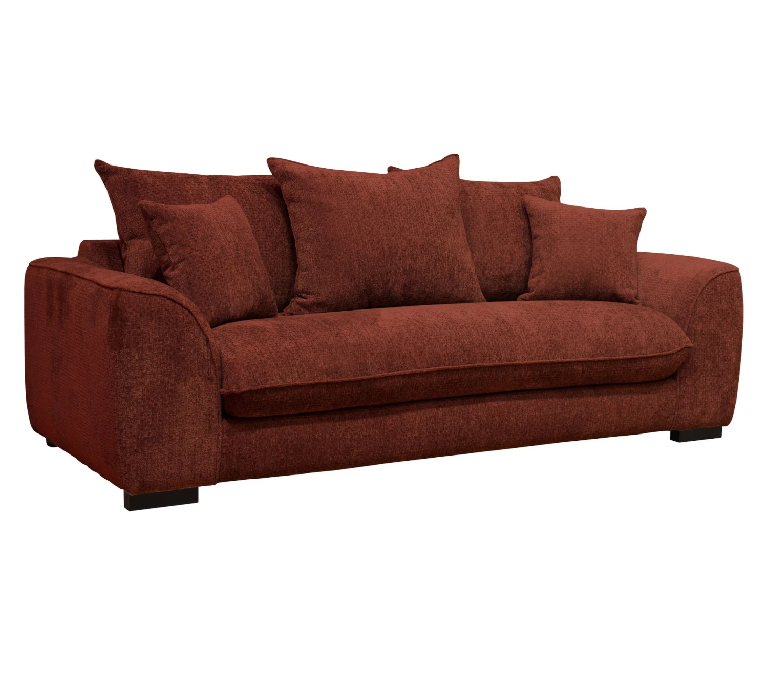 Top 10 ✔️ TIME Canapé 3 places SAGA tissu sally bordeaux 9 🎁 – Image 3