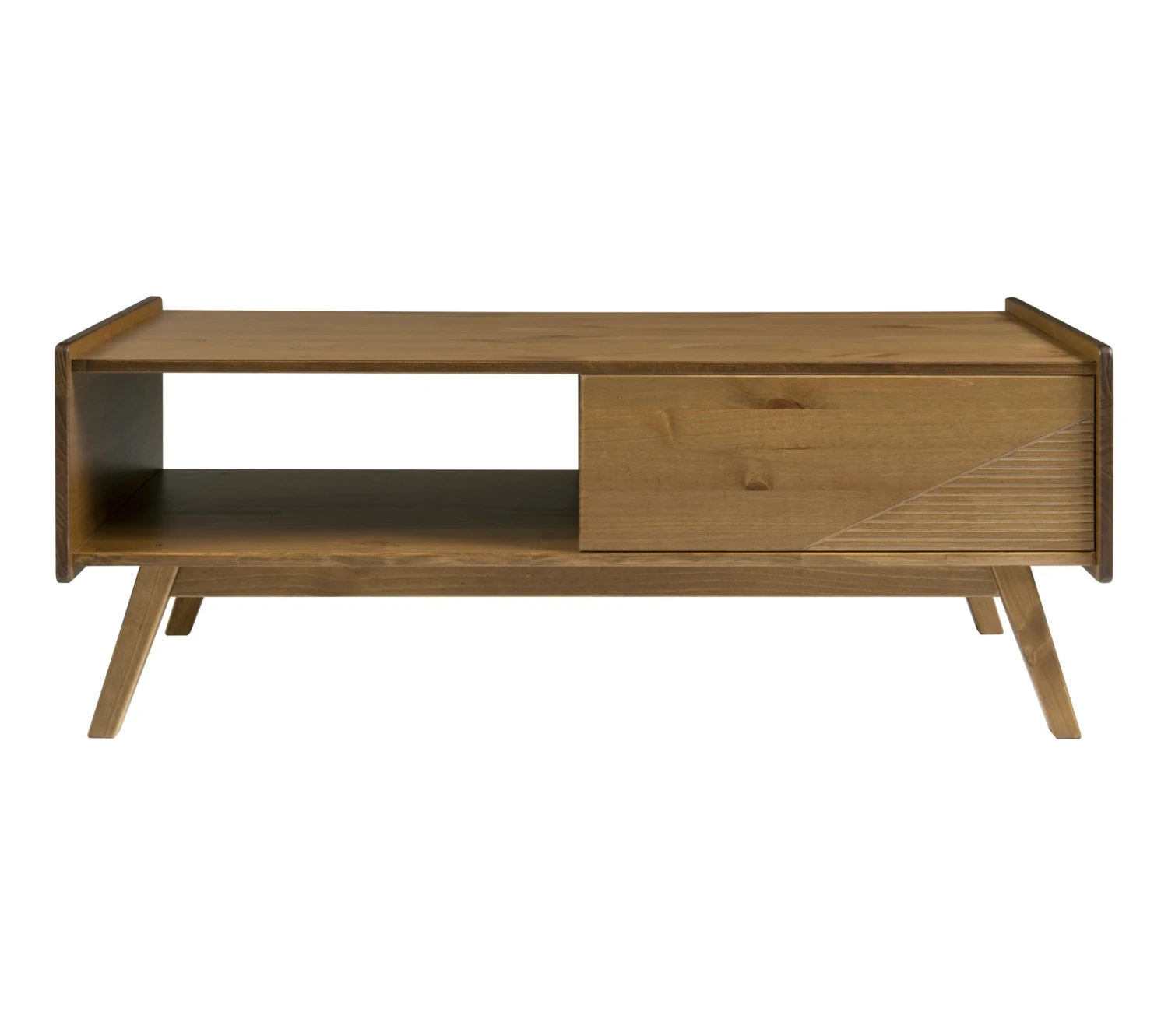 Meilleure vente ✨ TIME Table basse CLAUDIA pin massif foncé ✨ – Image 2