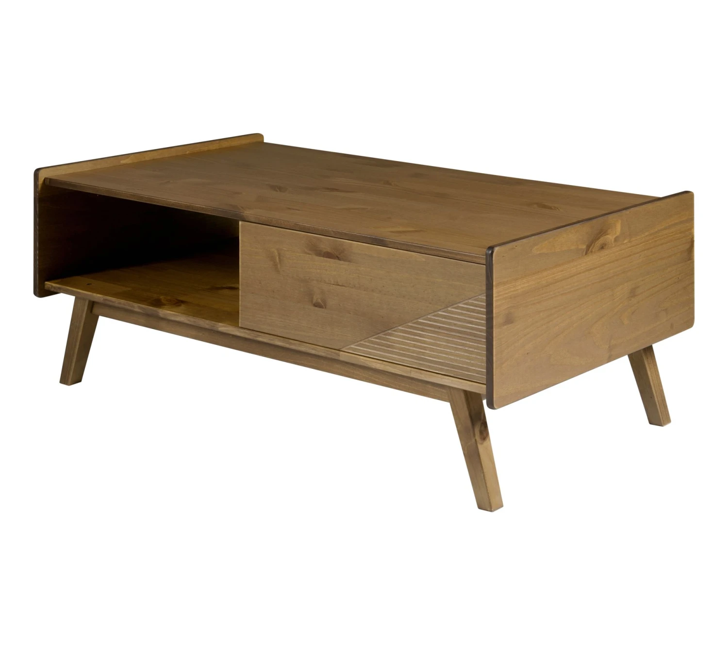 Meilleure vente ✨ TIME Table basse CLAUDIA pin massif foncé ✨ – Image 4