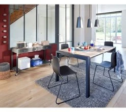 Coupon 👏 TIME Table L.160/240 + allonges CAMDEN Chêne sonoma/noir 😍