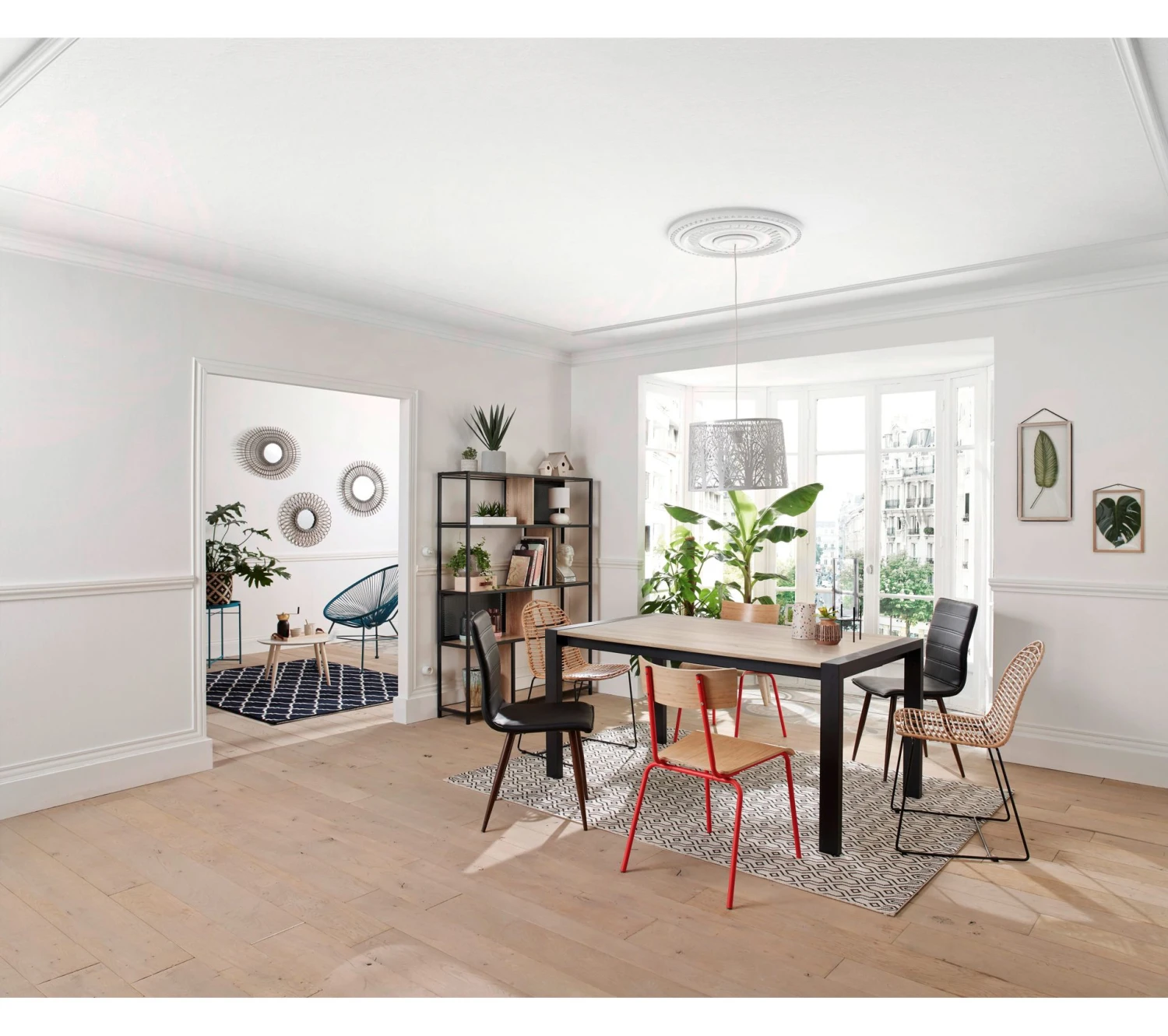 Coupon 👏 TIME Table L.160/240 + allonges CAMDEN Chêne sonoma/noir 😍 – Image 12