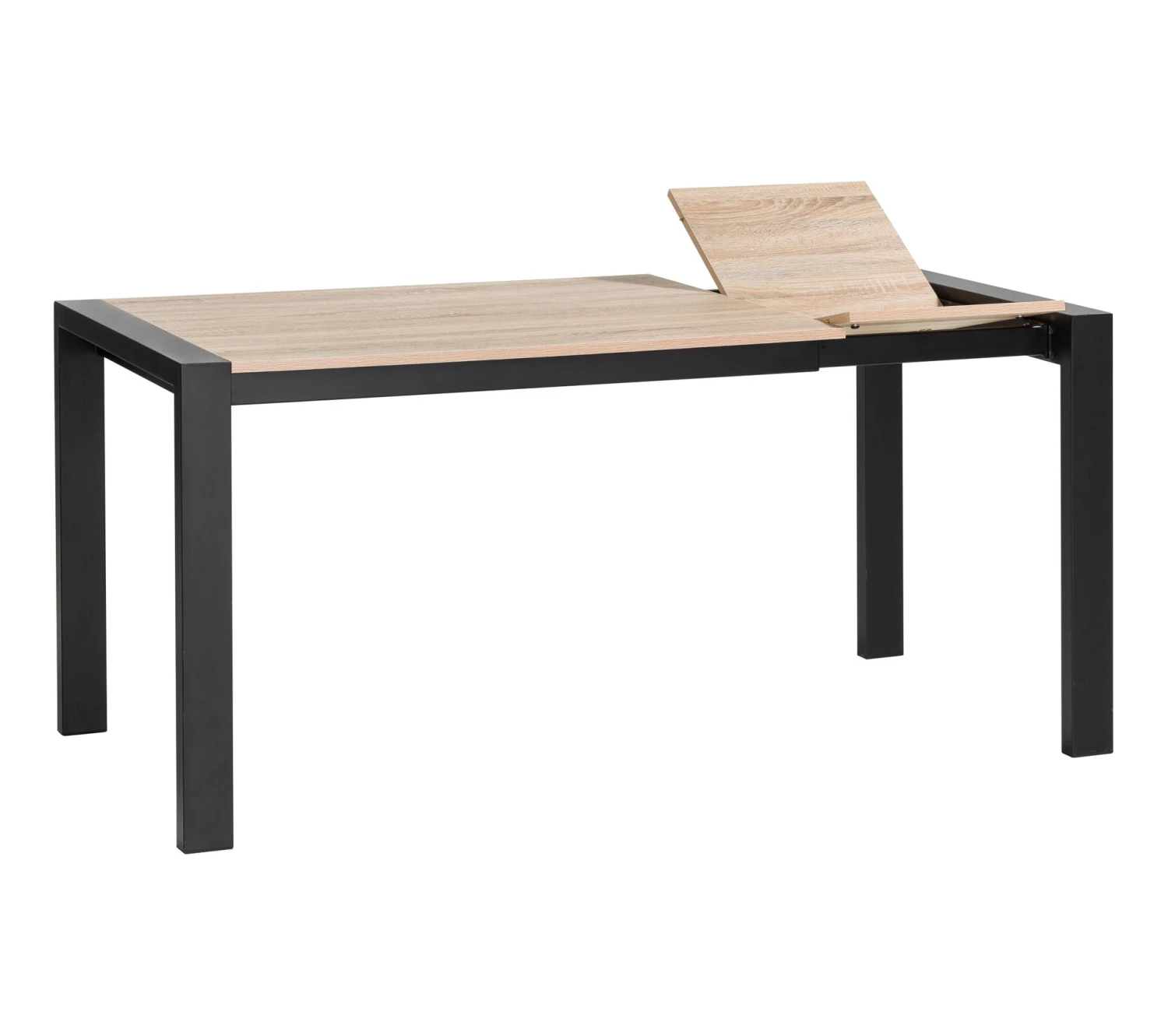 Grosses soldes 🛒 TIME Table L.120/160 + allonge CAMDEN Chêne sonoma/noir 🎉 – Image 7