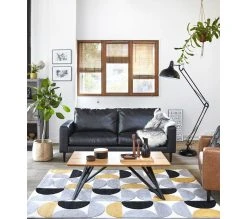 Budget 🔥 TIME Table basse industrielle ANDREA Imitation chêne/noir ❤️