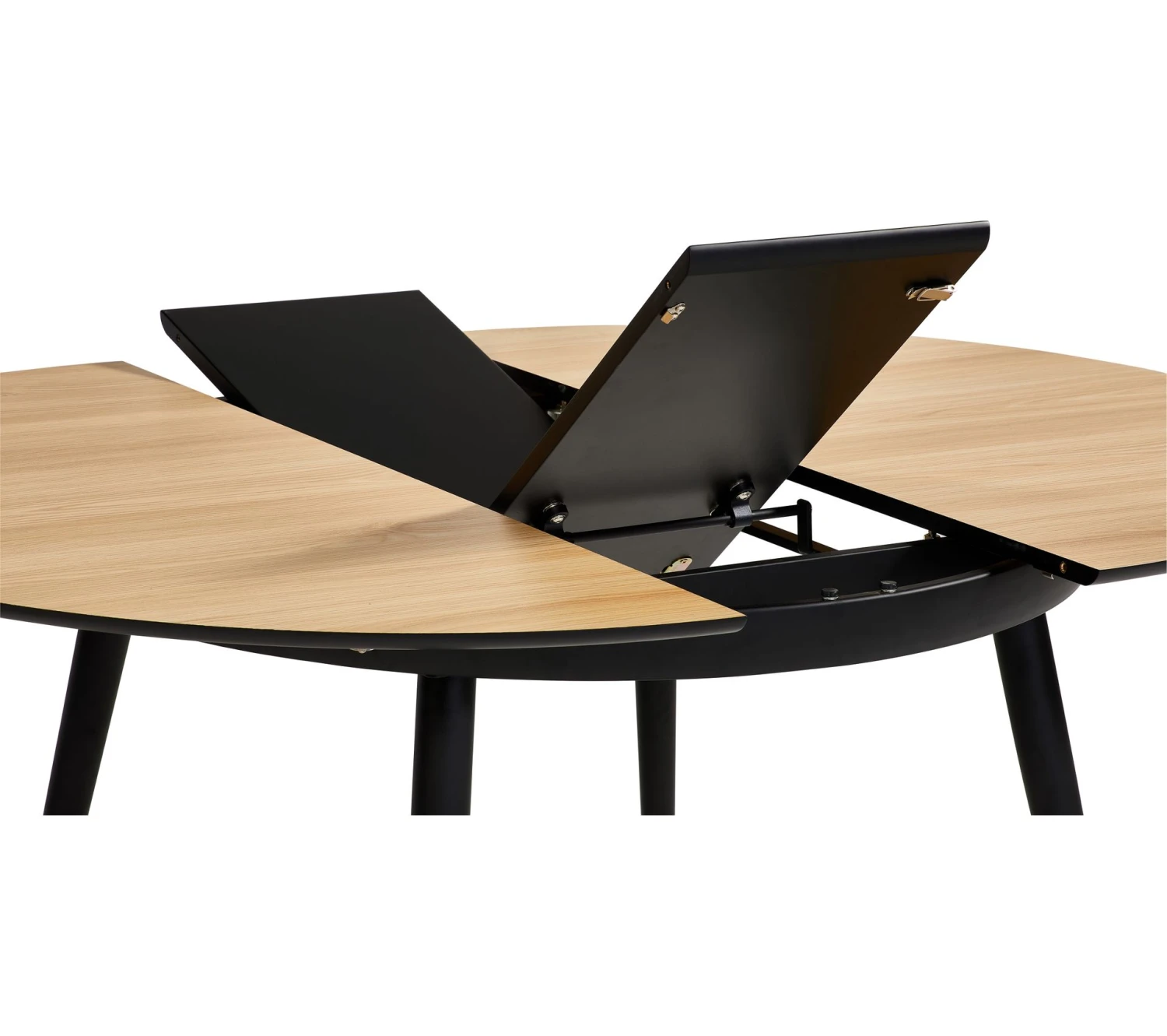 Sortie 🎁 TIME Table ronde D.118/148 CELINE imitation chêne/ noir ⭐ – Image 5