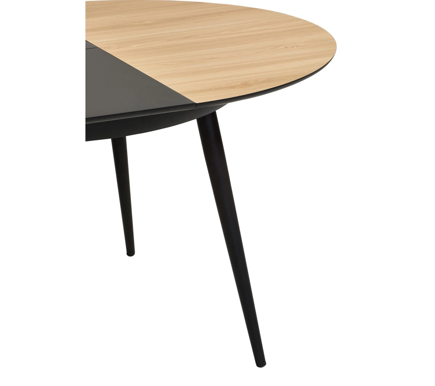 Sortie 🎁 TIME Table ronde D.118/148 CELINE imitation chêne/ noir ⭐ – Image 4