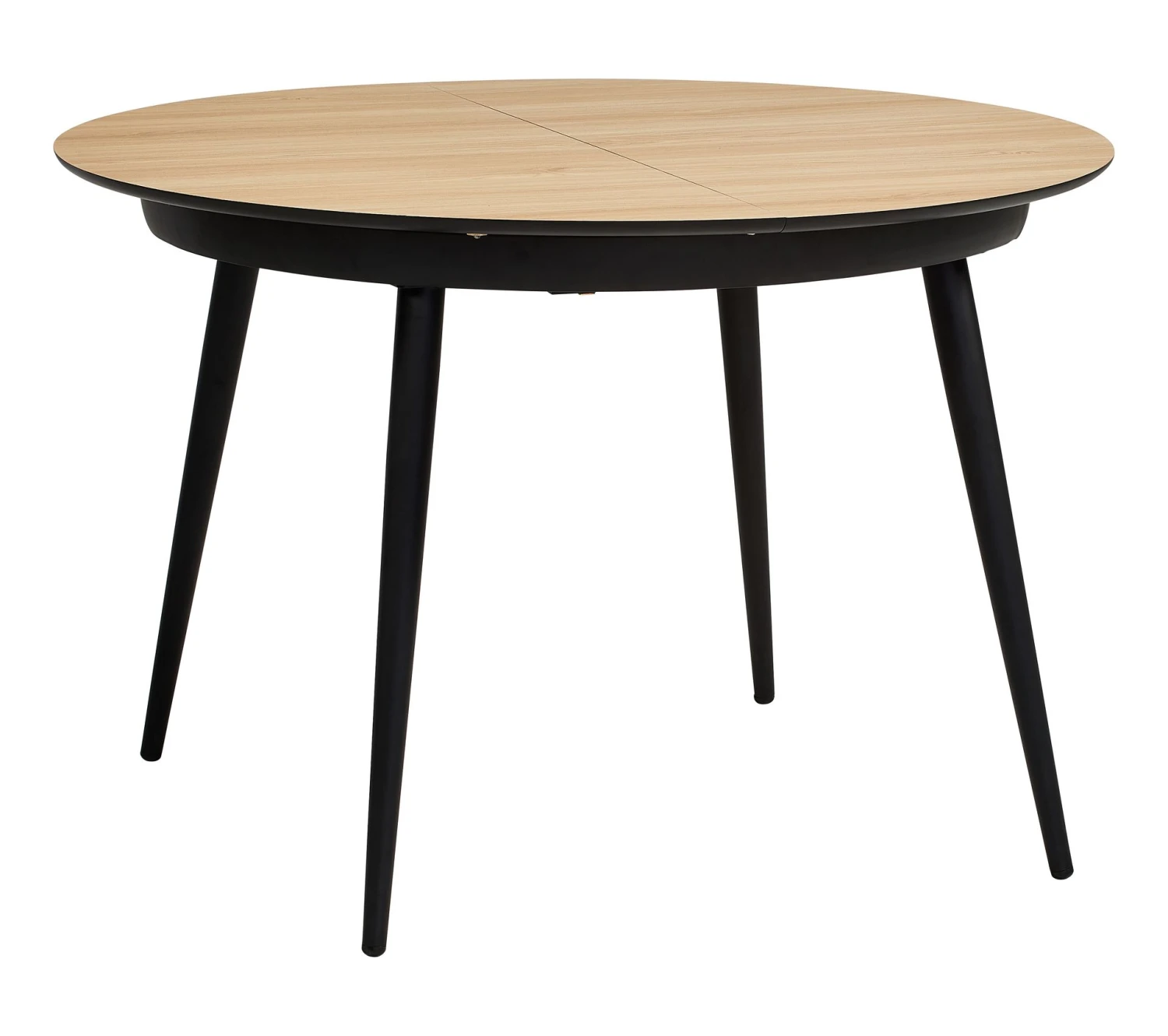 Sortie 🎁 TIME Table ronde D.118/148 CELINE imitation chêne/ noir ⭐ – Image 3