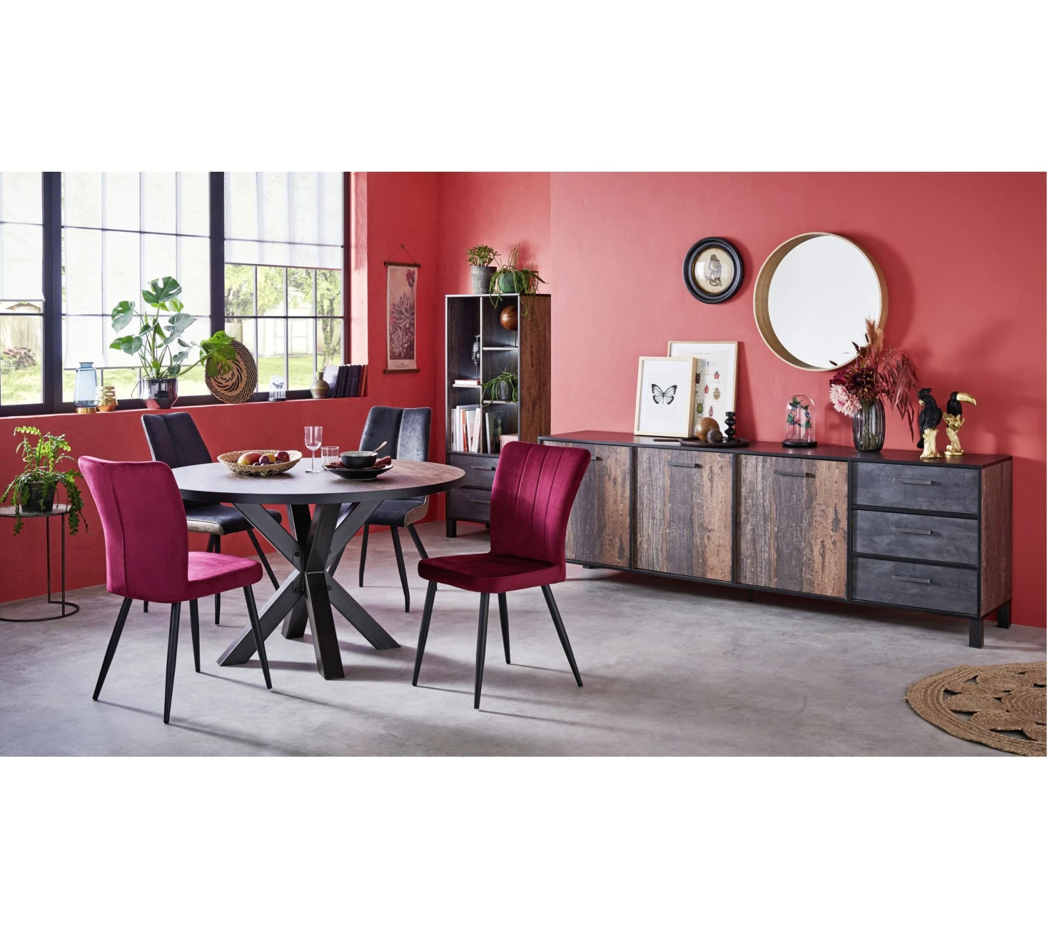 Sortie 🧨 TIME Chaise ESTHER Bi-color noir nuit/marron ❤️ – Image 8