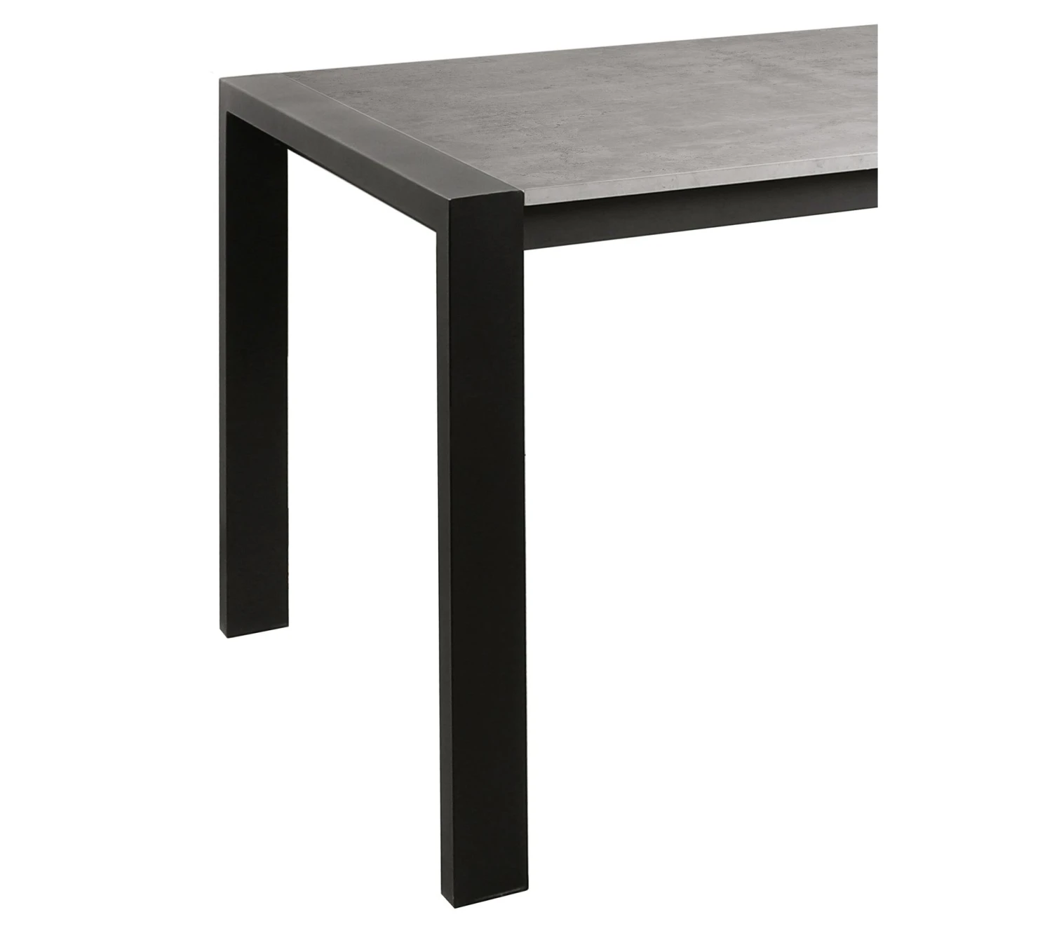 Tout neuf 🥰 TIME Table L.160/240 + allonges CAMDEN imitation béton/ noir 👍 – Image 6