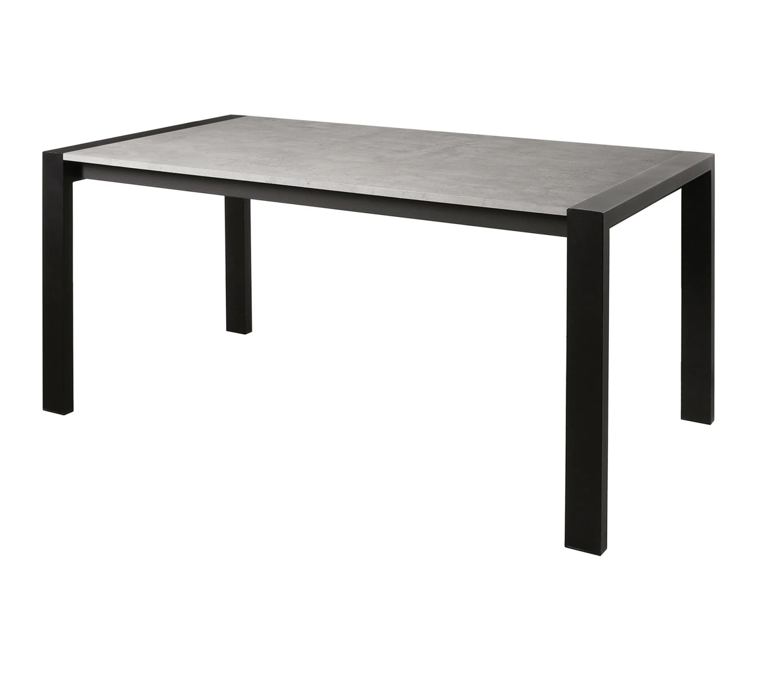 Tout neuf 🥰 TIME Table L.160/240 + allonges CAMDEN imitation béton/ noir 👍 – Image 4