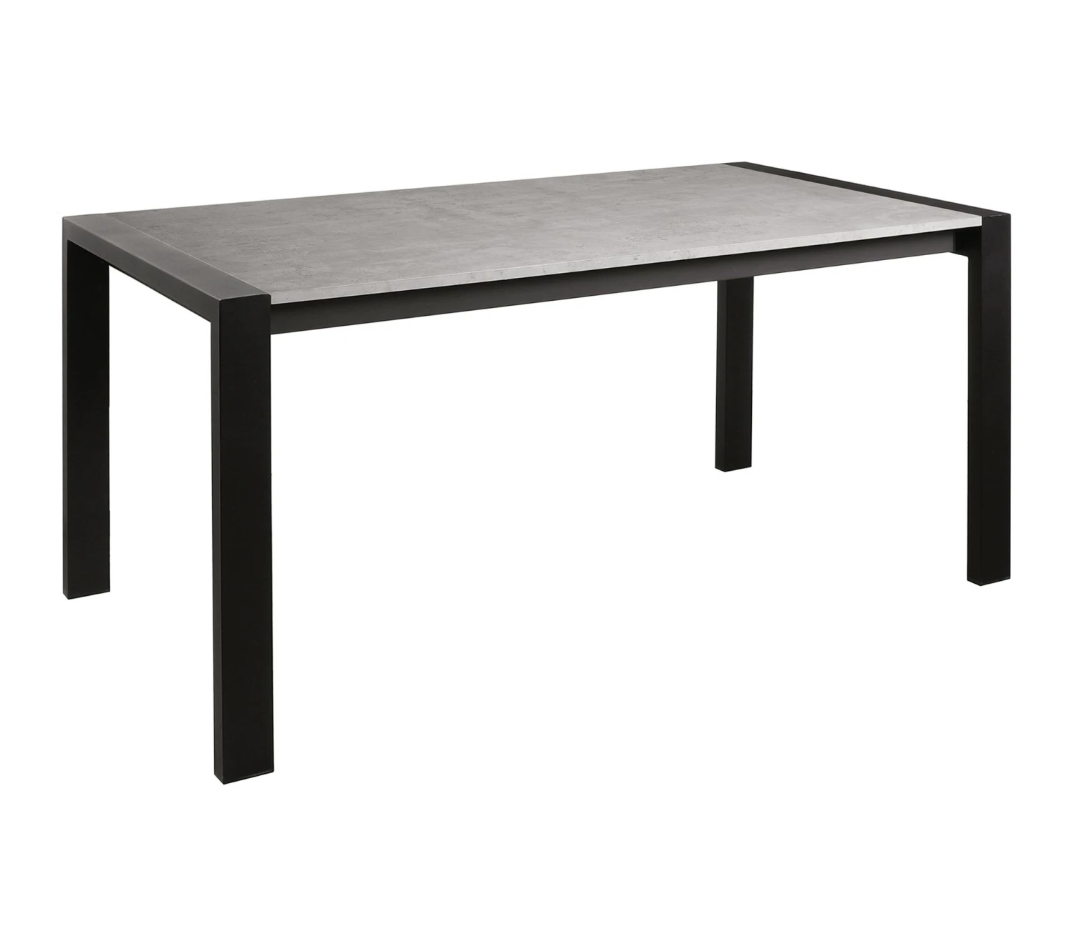 Tout neuf 🥰 TIME Table L.160/240 + allonges CAMDEN imitation béton/ noir 👍 – Image 3